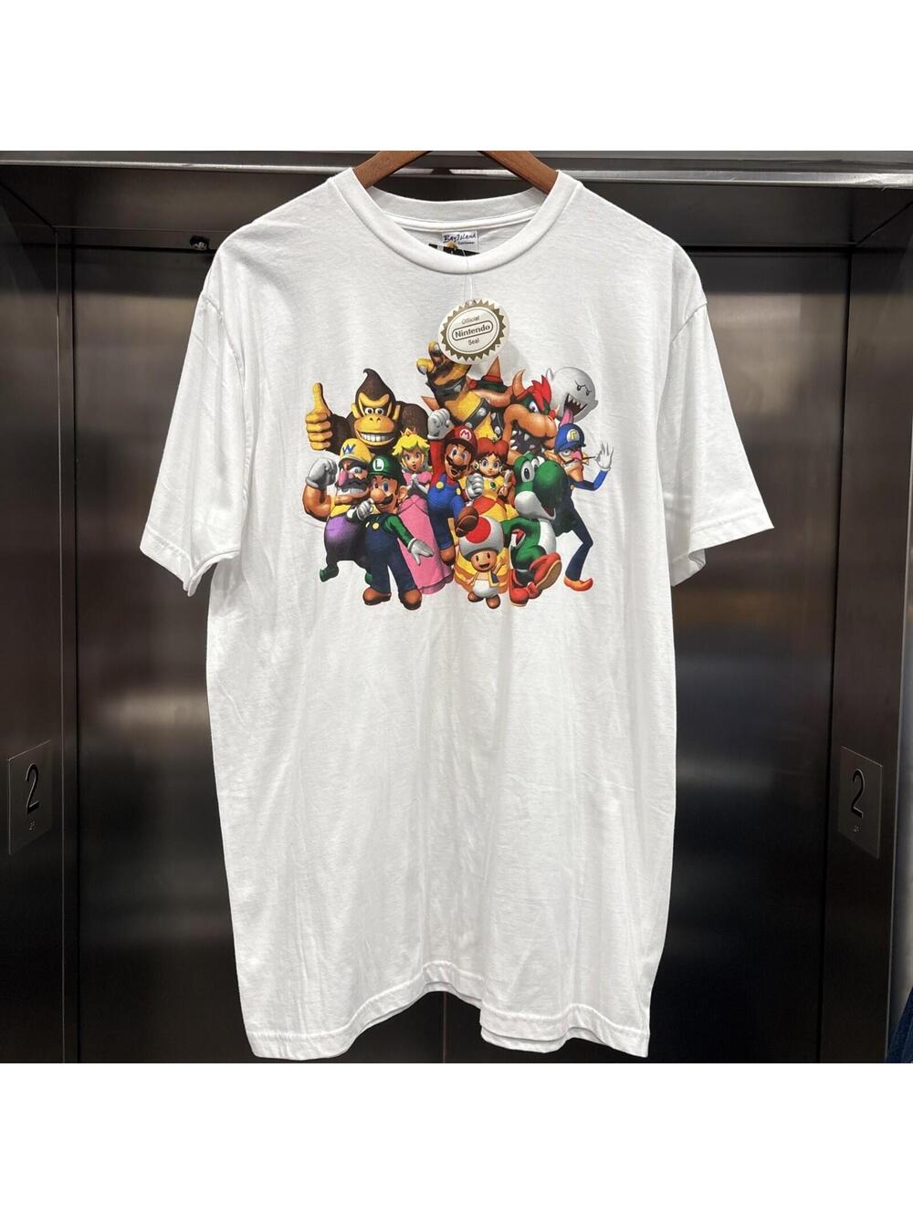 Vintage *Deadstock BNWT* Y2K Mario Full Characters Promo Tee